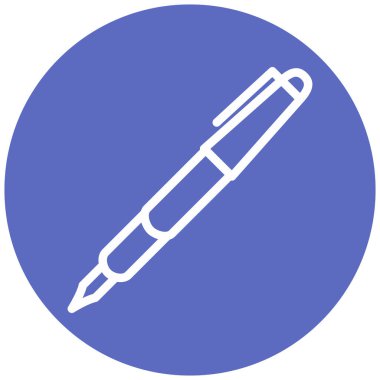 Kalem. Web simgesi basit illüstrasyon