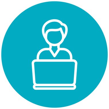 kullanıcı. Web simgesi basit illüstrasyon