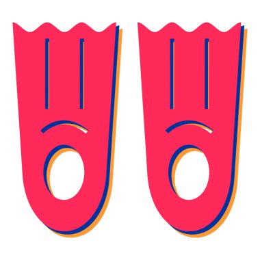 Yüzme havuzu simgesinin vektör illüstrasyonu