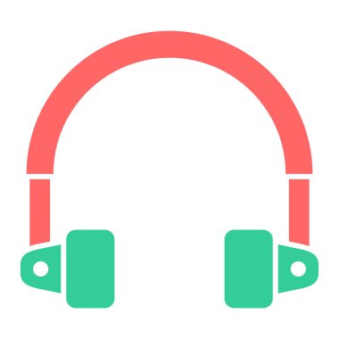 Kulaklık. Web simgesi basit tasarım