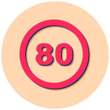 Yol işareti simgesi, vektör illüstrasyonu basit tasarım 