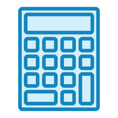 hesap makinesi simgesi vektör illüstrasyonu