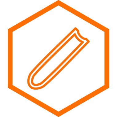 Kalem vektör simgesi. biçim düz sembol, mor renk, yuvarlak açılar, beyaz arkaplan