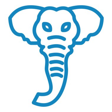 Fil. Web simgesi basit illüstrasyon