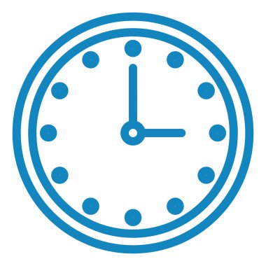 Saat simgesi vektör illüstrasyonu