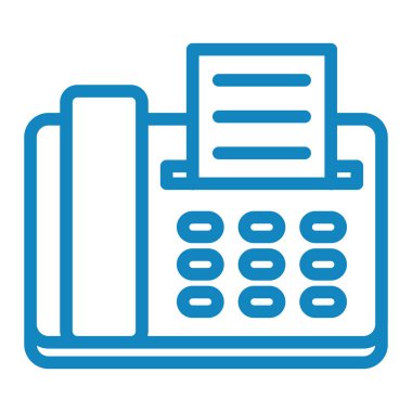 faks simgesi vektör illüstrasyonu