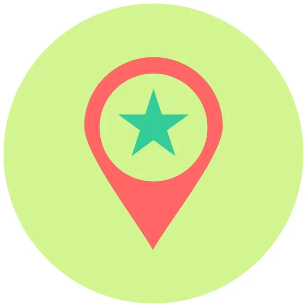 Location Pin Einfache Illustration — Stockvektor