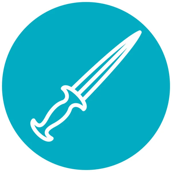 Sword Icon Simple Illustration Dagger Vector Icons Web — 스톡 벡터