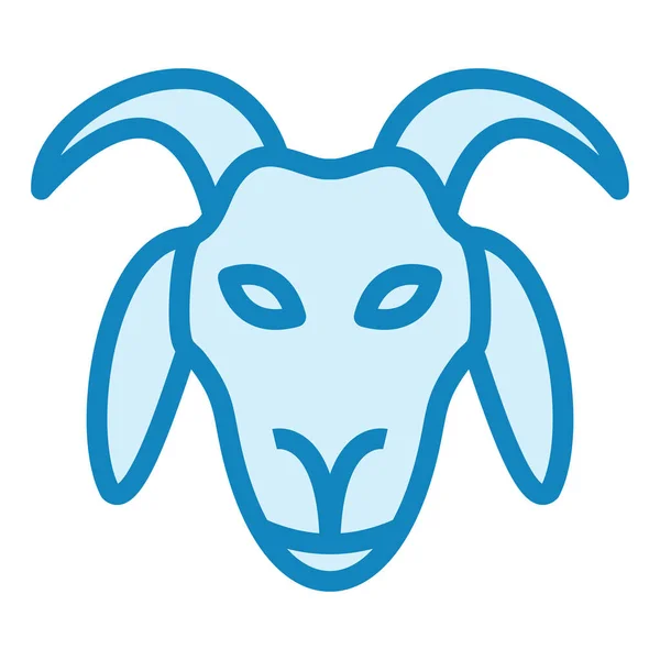 Goat Modern Icon Vector Illustration — Stock Vector