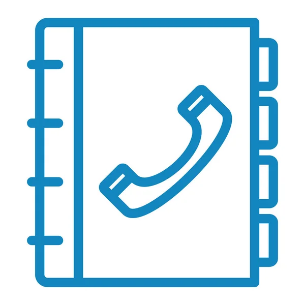 Telefon Web Symbol Einfache Illustration — Stockvektor