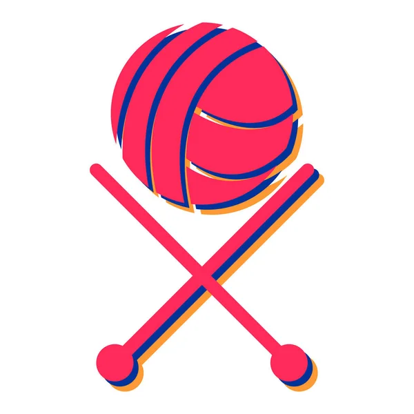 Hockey Ball Icon Vector Illustration — 图库矢量图片