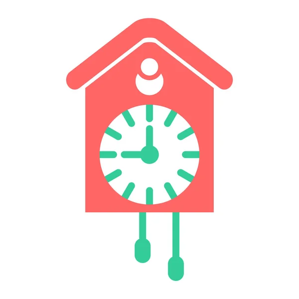 Reloj Con Casa Tiempo Vector Ilustración Diseño — Vector de stock