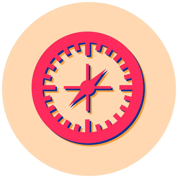 Illustration Vectorielle Une Icône Horloge — Image vectorielle