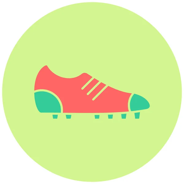 Football Boot Icône Web Illustration Simple — Image vectorielle