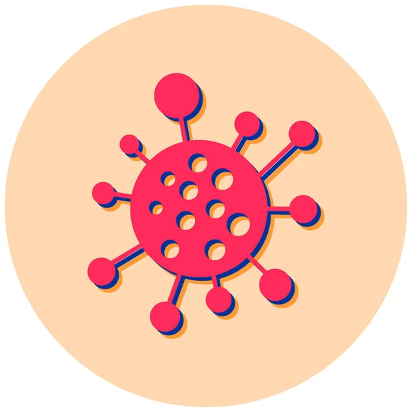 Virus Icono Web Ilustración Simple — Archivo Imágenes Vectoriales