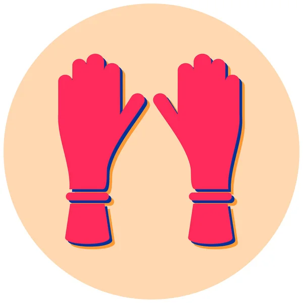 Rękawiczki Ikona Web Prosta Ilustracja — Wektor stockowy