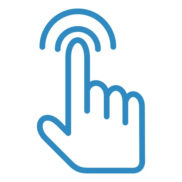 Finger Cursor Vector Icon Which Can Easily Modify Edit — Archivo Imágenes Vectoriales