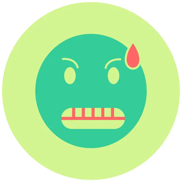Emoticon Perturbado Com Expressão Facial Triste Ícone Isolado Vetor Emoji  imagem vetorial de Seamartini© 504558338