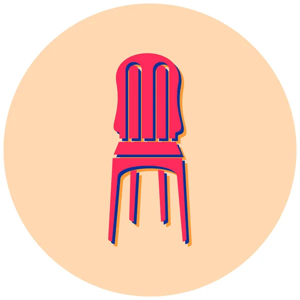 Stuhl Web Symbol Einfache Illustration — Stockvektor