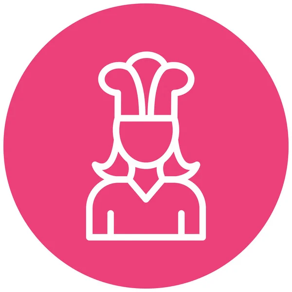 Chef Vektor Ikon Modern Egyszerű Illusztráció — Stock Vector