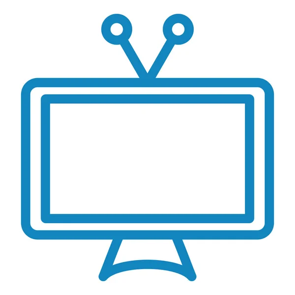 Televisión Icono Web Ilustración Simple — Vector de stock