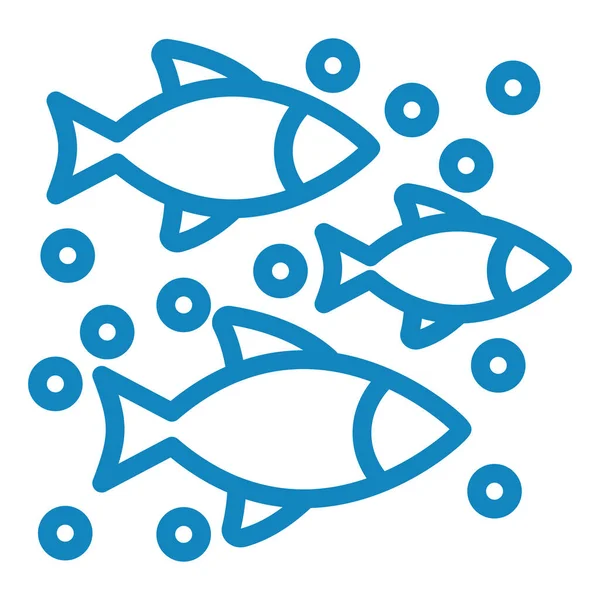 Balık. Web simgesi basit illüstrasyon