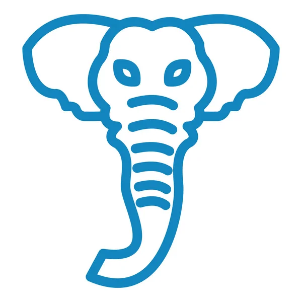 Слон Иконка Сайта — стоковый вектор