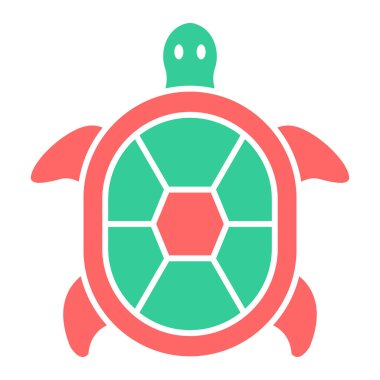 Kaplumbağa simge vektör çizim