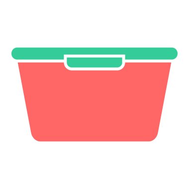 Alışveriş sepeti ikonu vektör illüstrasyonu