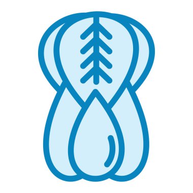 Bok Choy. Web simgesi basit illüstrasyon 