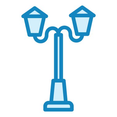 Sokak lambası. Web simgesi basit illüstrasyon 