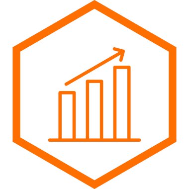 bar çizelgesi simgesi, vektör illüstrasyonu