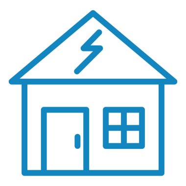 Ev. Web simgesi basit illüstrasyon