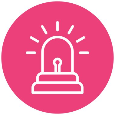 Bir çanın tek simgesinin vektör illüstrasyonu