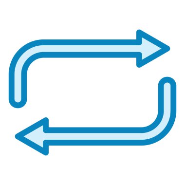 Tekrar et. Web simgesi basit illüstrasyon