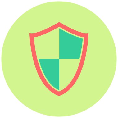 Güvenlik duvarı. Web simgesi basit illüstrasyon