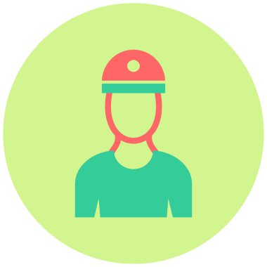 Kişi vektör simgesi modern basit illüstrasyon