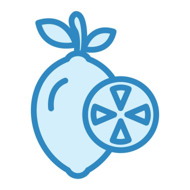 lemon. Web simgesi basit illüstrasyon 