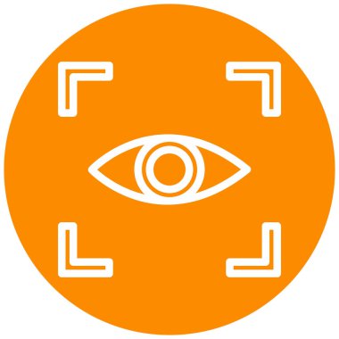 Göz. Web simgesi basit illüstrasyon