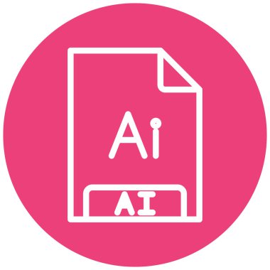 dosya biçimi simgesi, vektör illüstrasyonu