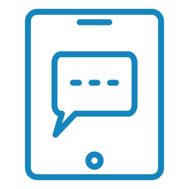 Sohbet simgesi vektör illüstrasyonu