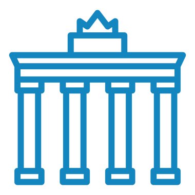 Müze. Web simgesi basit illüstrasyon