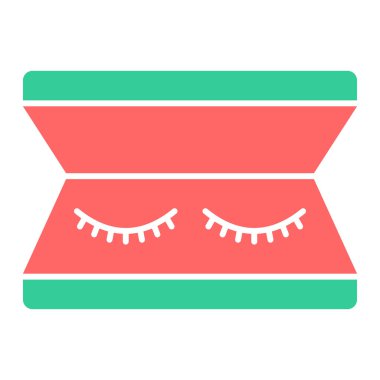 Dili çıkmış ağız, vektör çizimi