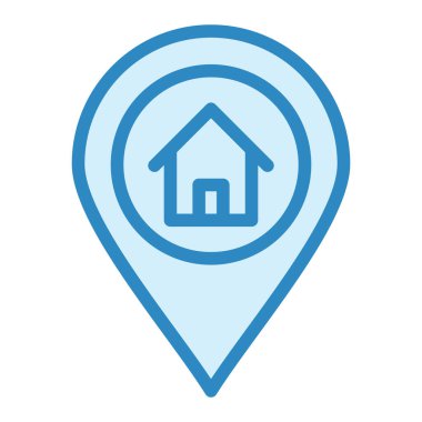 konum pin simgesi vektör illüstrasyonu