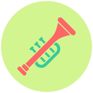 Trompet. Web simgesi basit tasarım