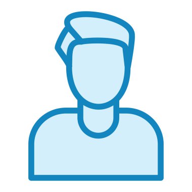 İnsan. Web simgesi basit illüstrasyon