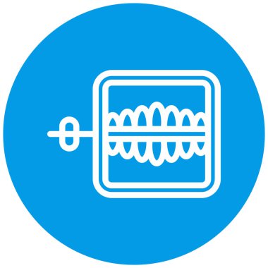 Modern b 'nin vektör illüstrasyonunda yiyecek ikonu yok