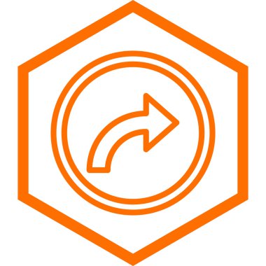 Ok. Web simgesi basit illüstrasyon