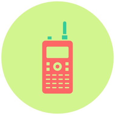 Walkie talkie simgesinin vektör çizimi