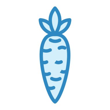 Havuç. Web simgesi basit illüstrasyon 